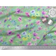 thumbnail image 3 of Soimoi Velvet Fabric Flower Watercolor Print Sewing Fabric Yard 58 Inch Wide, 3 of 3