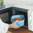 thumbnail image 4 of TopLLC Kitchen Accessories,Home And Kitchen,Kitchen Tools, Double Layer Plastic Lunch Box Small Compartment Lunch Box Students Portable Microwave Oven Available Preservation Box Double Lunch Boxs, 4 of 6
