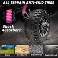 thumbnail image 3 of Joyracer 4x4 24V Kids Ride on ATV with Remote Control, 2 Seater 24 Volt Ride on Toys, 800W 4-Wheeler Quad Car for Big Kids, Pink, 3 of 11