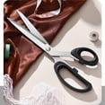 thumbnail image 4 of A Stainless Steel Scissors With Plastic Handle Large Size Fabric Leather Cutting Scissors For Household Office Use Multi-Purpose Sharp Sewing Scissors, 4 of 9