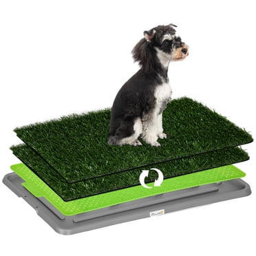 PawHut Artificial Grass Pee Pad for Dogs Potty Training, 2 Packs