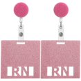 thumbnail image 1 of HLONK 2 Pcs  ID Card Nursing Badge Reference Cards Badges Nurse Pink, 1 of 8