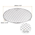 thumbnail image 2 of Unique Bargains Round Cooking Rack, 9.5-inch Stainless Steel Cross Wire Barbecue Grill Net Racks with Legs, 2 of 5