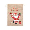 thumbnail image 1 of Reusable Christmas Gift Bags Christmas Printed Linen Gift Bag Santa Backpack Candy Bag Bag Reusable Gift Bags Christmas Christmas Reusable Gift Bags Small Christmas Bags for Gifts, 1 of 8