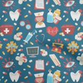 thumbnail image 1 of oneOone Velvet Teal Blue Fabric Tool Sewing Craft Projects Fabric Prints By Yard 58 Inch Wide, 1 of 4