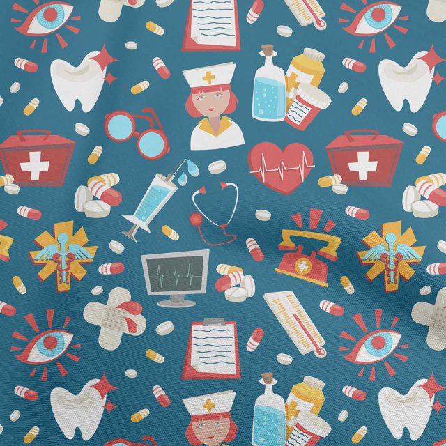 oneOone Velvet Teal Blue Fabric Tool Sewing Craft Projects Fabric Prints By Yard 58 Inch Wide