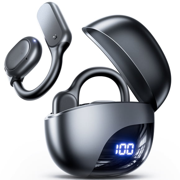 VEATOOL Wireless Earbuds Open Ear Headphone Sport, Bluetooth 5.3 Earbud, 80Hrs Earphone with Earhook, Noise Cancelling Mic,Light Weight Comfortable Fit,Suitable for Running,Workouts