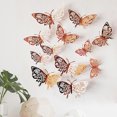 thumbnail image 1 of Agiferg 3D Flying Hollow Butterfly Home Decoration Festive Party Layout Cardboard Butterfly Wall Sticker, 1 of 1