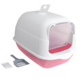 thumbnail image 2 of TISHITA Bac à Litière pour Chat avec Capuchon Fermé et Couvert Toilette pour Chat avec Porte Réutilisable Facile à Rose, 2 of 8