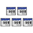 thumbnail image 1 of 5X 512MB Compact Flash Memory Card for Camera, Advertising Machine, Industrial Computer Card,5 x Compact Flash Card,White&blue, 1 of 8