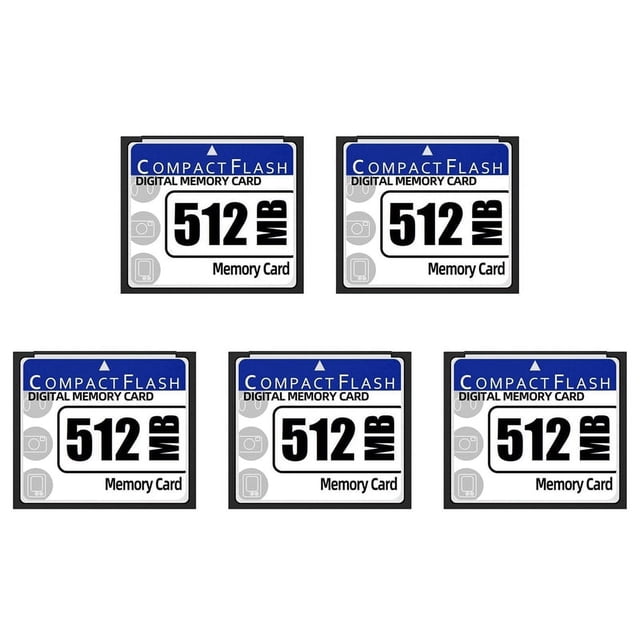 5X 512MB Compact Flash Memory Card for Camera, Advertising Machine, Industrial Computer Card,5 x Compact Flash Card,White&blue