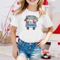 thumbnail image 2 of TZEWGL Tees For Child Cartoon Printed Round Neck Short Petal Sleeved Clothing For Infnants size 10-11T, 2 of 4