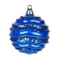 thumbnail image 1 of Vickerman M132002 Boule de Bonbon Bleu Pailleté - 6 Po., 1 of 2