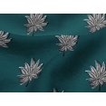 thumbnail image 4 of oneOone Viscose Jersey Fabric Leaves Block Print Fabric BTY 60 Inch Wide, 4 of 5
