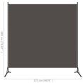 thumbnail image 4 of vidaXL 1-Panel Room Divider Anthracite 175x180 cm, 4 of 4