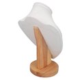 thumbnail image 4 of Support de Buste de Bijoux, Support de Collier Résistant aux Rayures en Bois Élégant Multifonction pour Magasin de Bijoux pour Salon Professionnel Blanc, 4 of 8