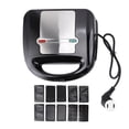 thumbnail image 2 of Maker, 6 in 1 Stick Proof Breakfast Machine with 10 Removable Plates Double Sided Heating System for Making Sandwiches Donuts Waffles Nuts Cakes Steaks, 2 of 7