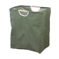 thumbnail image 2 of Foldable Waterproof Canvas Laundry Basket with Handles for Bathroom Bedroom Storage Organizer, 2 of 6