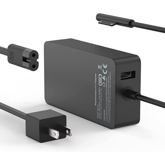 Surface Pro Charger 65W 15V 4A Laptop Charger for Surface Pro 3/4/5/6/7/8/9/X Power Supply Adapter, Compatible for Both Microsoft Surface Book Laptop/Tablet,Works with 65W&44W&36W&24W (6.6 Ft Cord)