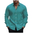 thumbnail image 2 of Gspmoly T-Shirt pour Homme, Chemise Haut Imprimée à Col à Manches Longues Décontractée et Confortable pour Homme à la Mode Haut pour Homme Liquidation, 2 of 5
