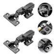 thumbnail image 2 of Shisuyan Stainless Steel Drawer Cabinet Hinges Black 2Pcs 4.7x2.2in, 2 of 8