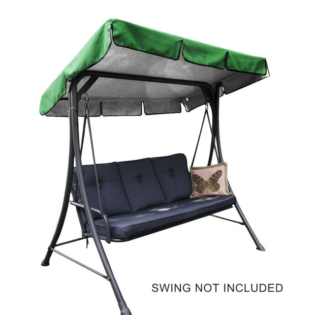 maytalsory Auvent de Balançoire Housse Supérieure Pare-Soleil Extérieur Composant de Toit Raccord Professionnel Housses Imperméables Remplacement Accessoires de Hamac Vert Type A
