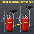 thumbnail image 4 of AKDSteel 20 Gallon Waste Oil Drain Tank, Air Operated Portable Oil Drainer with Adjustable Funnel, Fluid Fuel Transfer Drainage with Wheels, Oil Change Container for Automotive Workshops, 4 of 7