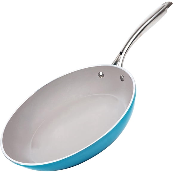 Gotham Steel Bleu Océan 10 Pouces Poêle En Aluminium Céramique Antiadhésive Va Au Lave Vaisselle Et Au Four