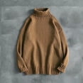 thumbnail image 2 of cfhntfmh Oversized Sweaters for Men Fashion High Neck Baggy Sweaters Fall Winter Warm Long Sleeve Solid Pullover Shirts, 2 of 3