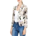 thumbnail image 2 of INSPIRE CHIC Blazer à Imprimé Floral Ouvert pour Femmes, 2 of 6