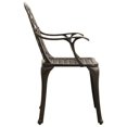 thumbnail image 3 of vidaXL Garden Chairs 4 pcs Cast Aluminium Bronze, 3 of 5