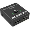 thumbnail image 1 of HDMI switcher two-in-one-out HDMI 2.0 two-way switcher 4*2K splitter one point two,2pack, 1 of 5