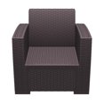 thumbnail image 4 of Siesta ISP831-BR Monaco Fauteuil Club de Patio en Résine Brun avec Coussin, 4 of 18