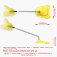 thumbnail image 3 of Agiferg New Pet Toys Spring Tease Cat Feather Stick Cat Interactive Toy Strap Holder, 3 of 4