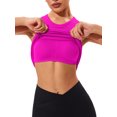thumbnail image 4 of Charmo Ribbed Seamless Tank Top for Womens High Neck Tops Built in Bra, 4 of 6