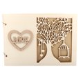 thumbnail image 2 of Hand-Made Guestbook Pure Hand-Made Wedding Message Book,, 2 of 8
