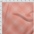 thumbnail image 4 of oneOone Velvet Dark Peach Fabric Geometric Sewing Material Print Fabric By The Yard 58 Inch Wide, 4 of 4