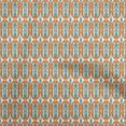 thumbnail image 1 of oneOone Cotton Poplin Orange Fabric Geometric Sewing Craft Projects Fabric Prints By Yard 42 Inch Wide, 1 of 5