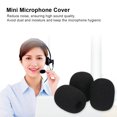 thumbnail image 2 of Labymos 20pcs Mini Microphone Cover Headset Replacement Foam Microphone Cover Telephone Headset Mic Cover Microphone Windscreen Windshied Headset Foam, 2 of 7