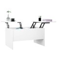 thumbnail image 2 of vidaXL Coffee Table White 80x50x42.5 cm Engineered Wood, 2 of 5