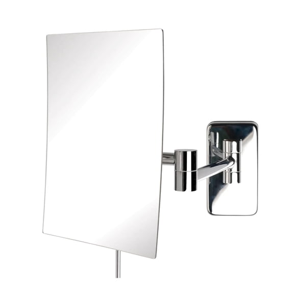 Jerdon JRT695C Miroir de Maquillage Rectangulaire Mural de 6,5 Po sur 8,75 Po, Fini Chrome