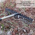 thumbnail image 4 of 17 Tine Durable Garden Rake with Adjustable Steel Handle, Heavy Duty Tool for Loosening Soil, Mulch Leveling, Gathering Leaf, 4 of 7