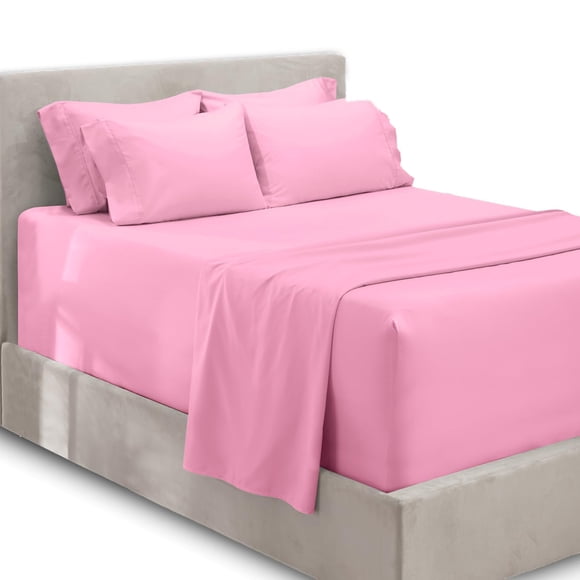 Hearth & Harbor Extra Deep Pocket Sheets - Fits Mattress 18-24 Inches Deep - Extra Deep Pocket Twin Sheets Sets - 4 Piece Twin Size Sheets - Twin Sheets Deep Pocket - Lilac Sheets
