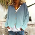 thumbnail image 2 of MeetoTime Women's 2024 Fall Knit Cardigans Open Front Long Sleeve V Neck Button Loose Cardigan Sweaters, 2 of 5