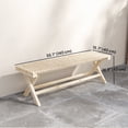 thumbnail image 3 of Outsunny  55.1" Garden Bench 2-Seater Outdoor Bench, Natural Wood Finish, 3 of 10