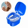 thumbnail image 4 of Toothpaste Denture Bath Case Cup Box Holder Storage Soak Container With Strainer Basket For Travel Cleaning, Tooth care for Women, 4 of 4