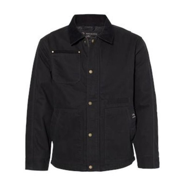 Dri Duck B01367555 Rambler Boulder Cloth Jacket, Black - Large