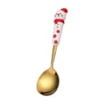 thumbnail image 4 of Amzcrzy Forks Christmas Spoon Christmas Dessert Spoon Fork Stainless Steel Tableware Set Cute Doll With Hand Gift Some Tableware Utensils Flatware Camping Utensils, 4 of 6