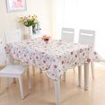 thumbnail image 3 of Langgg Floral Pattern Waterproof Oil-proof Coffee Table Cloth Tablecloth PVC Plastic Rectangular Table Cover, 3 of 6