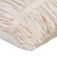 thumbnail image 2 of Pillow Covers, Decorative Pillow Covers, Ivory 20x20 inch (50x50 cm) Gathered Fabric Pattern Decorative Pillow Covers, Solid Color Throw Pillow Covers, Modern - Soft Ivory Beauty, 2 of 2
